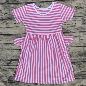 Girls Birthday Party Short Sleeve Dress One piece summer girls' boutique dress children kids striped frocks with pocket
Girls Birthday Party Short Sleeve Dress One piece summer girls' boutique dress children kids striped frocks with pocket