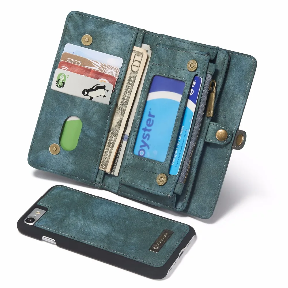 Multifunctional 3 in 1 Wallet Phone Case for iPhone 7, Genuine Leather Money Purse Cards Holder Phone stand 4 colors available
Multifunctional 3 in 1 Wallet Phone Case for iPhone 7, Genuine Leather Money Purse Cards Holder Phone stand 4 colors available