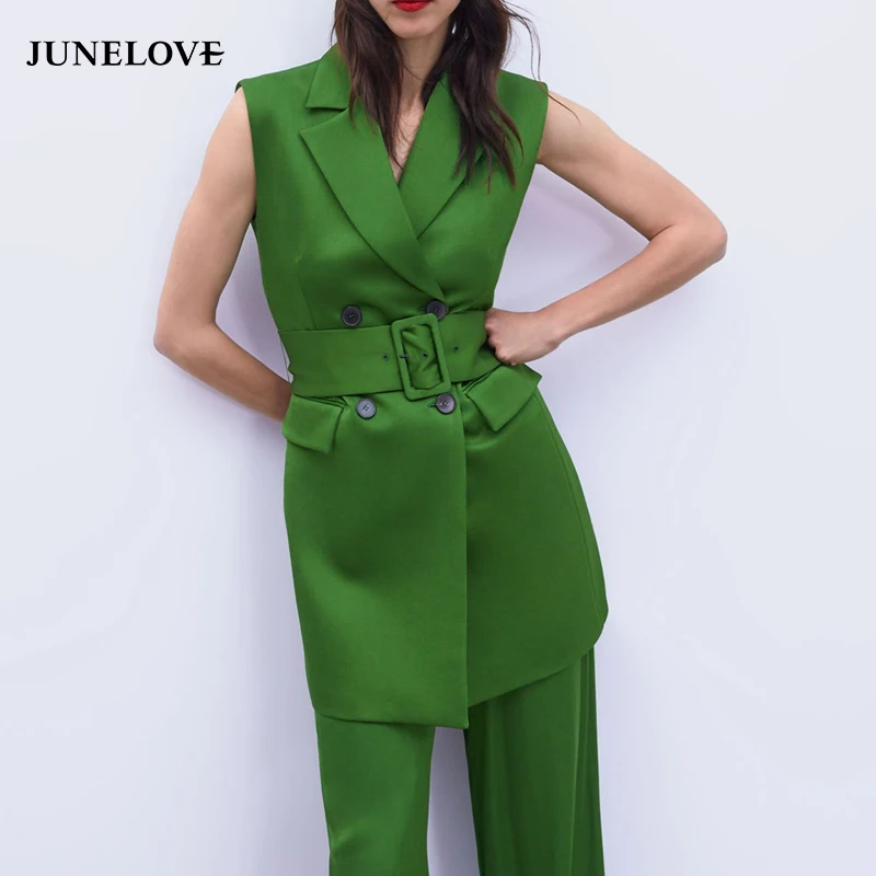 Solid Color Jacket Women Fashion Sleeveless Jacket Vests Women Elegant Tailored Collar Tie Belt Waist Vest Jacket Female Lady
Solid Color Jacket Women Fashion Sleeveless Jacket Vests Women Elegant Tailored Collar Tie Belt Waist Vest Jacket Female Lady