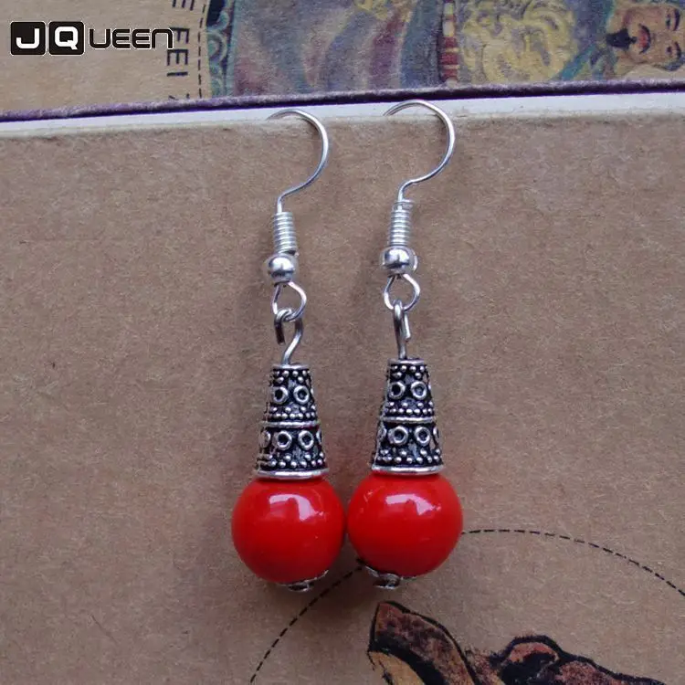 Newest Ethnic Vintage Red Ceramics Beads Eardrops Trend Alloy Woman Earrings Jewelry Dropshpping 2018
Newest Ethnic Vintage Red Ceramics Beads Eardrops Trend Alloy Woman Earrings Jewelry Dropshpping 2018