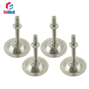4pcs 38mm Base Dia. Adjustable Foot Cup M8x60/M8x80/M8x100mm Thread Metal Leveling Foot for Furniture/Pipe Rack/Machine Tool
4pcs 38mm Base Dia. Adjustable Foot Cup M8x60/M8x80/M8x100mm Thread Metal Leveling Foot for Furniture/Pipe Rack/Machine Tool
