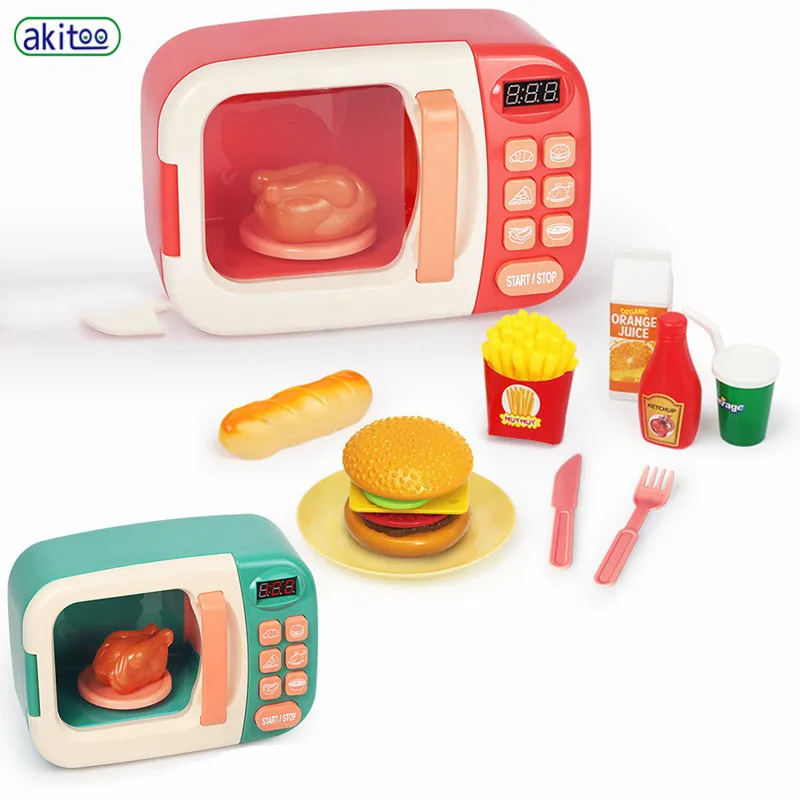 akitoo Children's Microwave Oven Toy Oven Child Play Home Baby Cooking Kitchen Set Electric Timing Simulation Kitchenware #3229
akitoo Children's Microwave Oven Toy Oven Child Play Home Baby Cooking Kitchen Set Electric Timing Simulation Kitchenware #3229