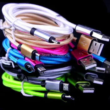 Colorful 1M 3FT Fabric nylon braided Micro V8 cable Accessory Bundles for samsung s3 s4 s6 blackberry htc lg
Colorful 1M 3FT Fabric nylon braided Micro V8 cable Accessory Bundles for samsung s3 s4 s6 blackberry htc lg