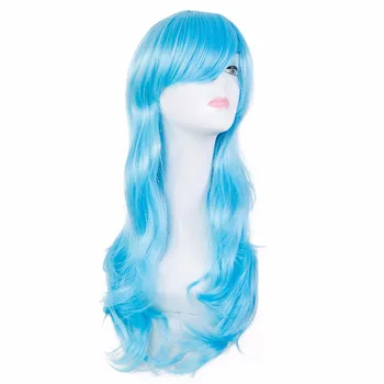 Sky Blue Wig Fei-Show Synthetic Heat Resistant Fiber Long Wavy Hair Costume Cartoon Role Cos-play Hairpieces Party Salon Hairset
Sky Blue Wig Fei-Show Synthetic Heat Resistant Fiber Long Wavy Hair Costume Cartoon Role Cos-play Hairpieces Party Salon Hairset