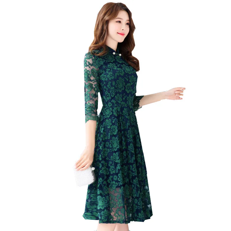 Qpipsd Spring and autumn models lace dress 2018 new women's spring tide spring long paragraph dignified atmospheric summer drees
Qpipsd Spring and autumn models lace dress 2018 new women's spring tide spring long paragraph dignified atmospheric summer drees