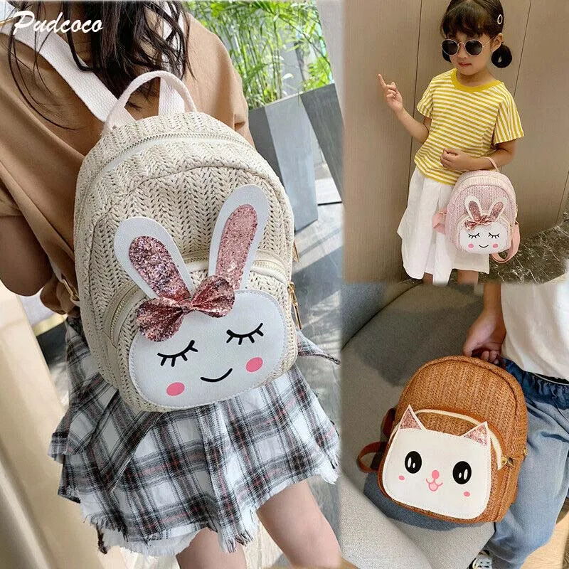 2019 Brand Cute Kid Boy Girl Cartoon Straw Backpack Shoulder Cartoon Cat Rabbit Bag Small Rucksack Tote Travel Books School Bags
2019 Brand Cute Kid Boy Girl Cartoon Straw Backpack Shoulder Cartoon Cat Rabbit Bag Small Rucksack Tote Travel Books School Bags