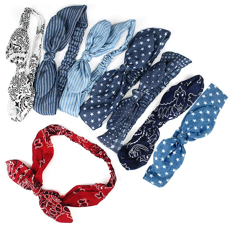 Helisopus 1 Pc Korean Creative Hair Bands Retro Striped Dot Cowboy Bow Knot Headband Elastic Hair Accessories for Women
Helisopus 1 Pc Korean Creative Hair Bands Retro Striped Dot Cowboy Bow Knot Headband Elastic Hair Accessories for Women