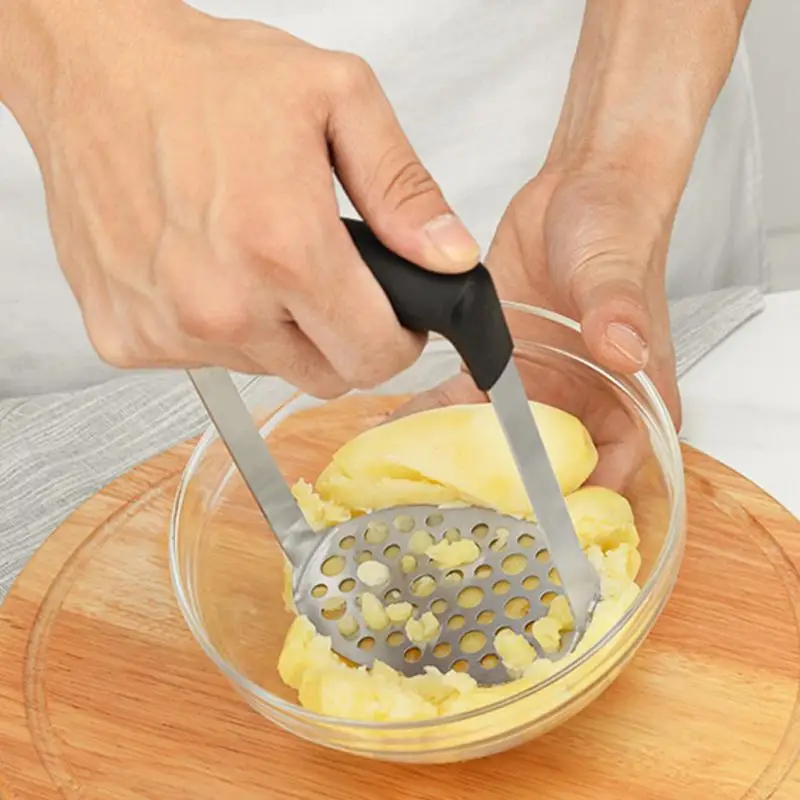 Potatoes Masher Non-slip Handle Machine Stainless Steel Potato Mud Pressure Tools Beans Press Mash Maker Kitchen Cooking Tool
Potatoes Masher Non-slip Handle Machine Stainless Steel Potato Mud Pressure Tools Beans Press Mash Maker Kitchen Cooking Tool