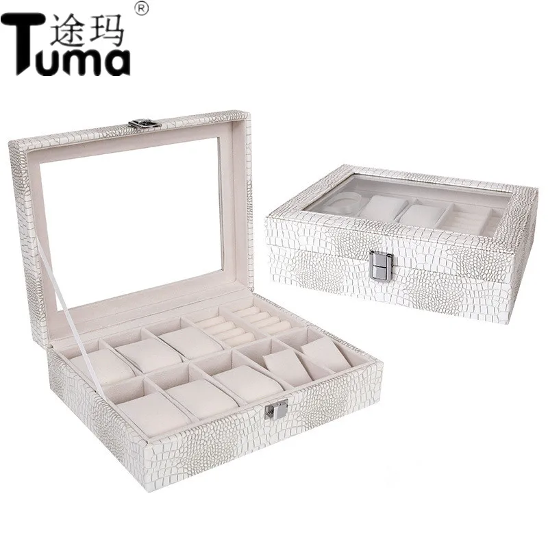 Ten Watch Display Box Of High-grade Crocodile PU Watch Holder Trade Fashion Practical Watch Box Jewelry Box Wholesale
Ten Watch Display Box Of High-grade Crocodile PU Watch Holder Trade Fashion Practical Watch Box Jewelry Box Wholesale