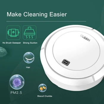 Mini Robot Vacuum Cleaner Rechargeable Intelligent Sweeping Robot Movable Floor Sweeper Dust Catcher Home Use
Mini Robot Vacuum Cleaner Rechargeable Intelligent Sweeping Robot Movable Floor Sweeper Dust Catcher Home Use