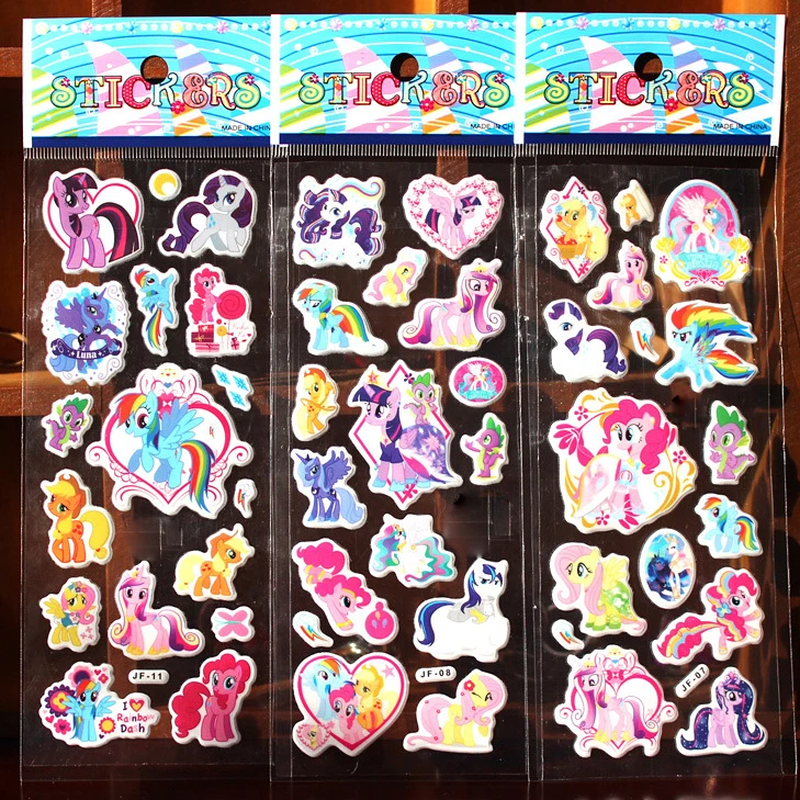 6pcs Girl's Cute Sticker Sheets 3D Foam Sticker Cartoon Little Horse Poni Stickers Craft Scrapbook Plastic Sticker NOT for Nail
6pcs Girl's Cute Sticker Sheets 3D Foam Sticker Cartoon Little Horse Poni Stickers Craft Scrapbook Plastic Sticker NOT for Nail