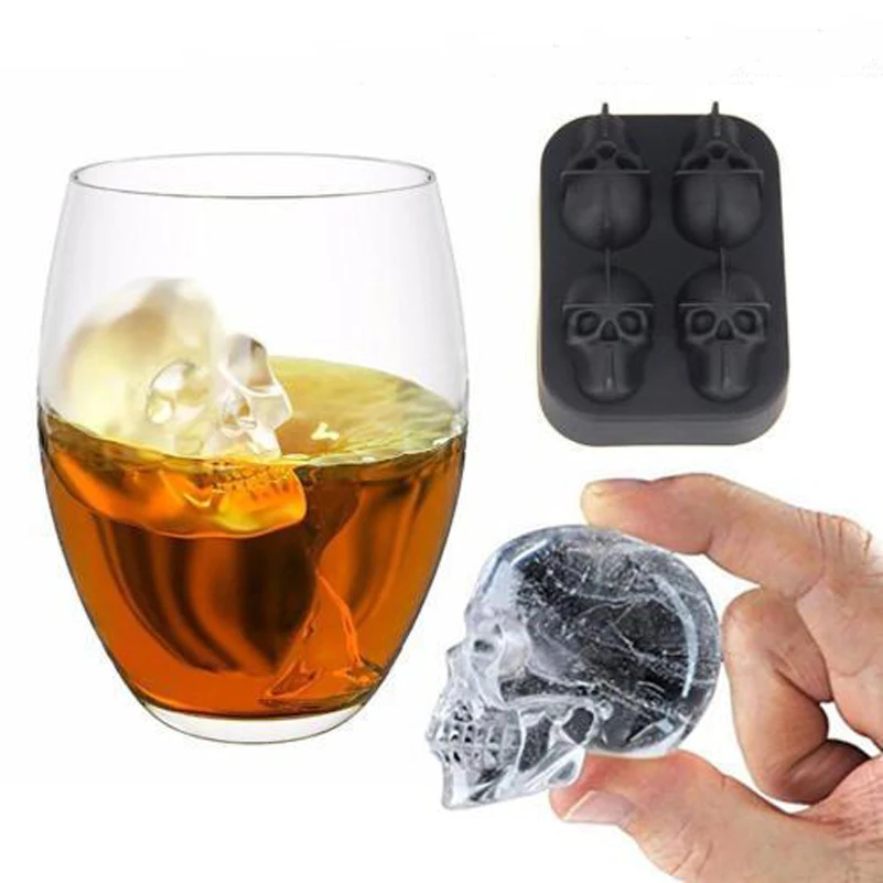 1 PC 4 Grids 3D Skull Head Ice Cube Mold Halloween Skull Shaped Silicone Chocolate Tray Cake Candy Mold Bar Party Cool Supplies
1 PC 4 Grids 3D Skull Head Ice Cube Mold Halloween Skull Shaped Silicone Chocolate Tray Cake Candy Mold Bar Party Cool Supplies