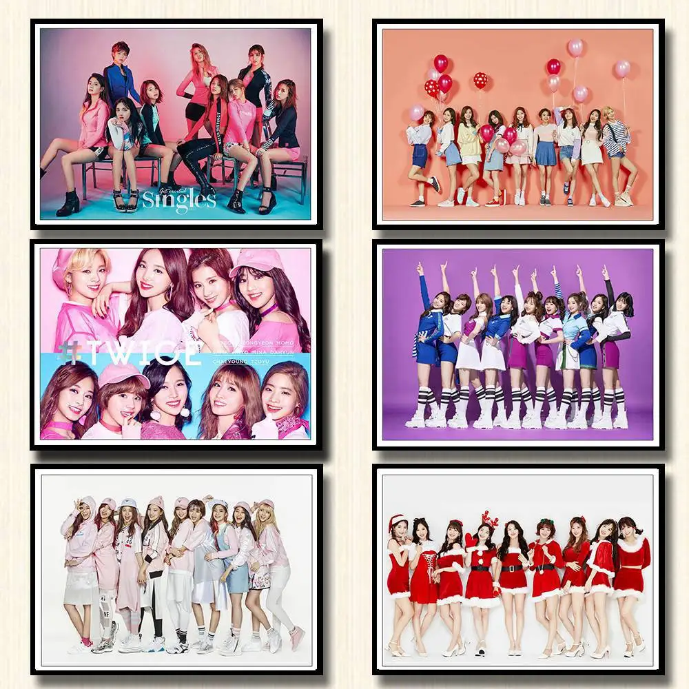 Kpop Twice poster white coated paper print painting wall sticker home decor wall art poster room decoration
Kpop Twice poster white coated paper print painting wall sticker home decor wall art poster room decoration