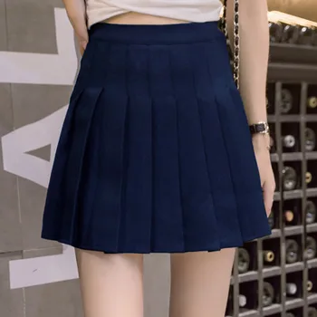 Skirt Women 2019 Korean High Waist Anti-light Short Skirt A Line Zipper Womens Summer Spring Mini Pleated Skirts With Lining
Skirt Women 2019 Korean High Waist Anti-light Short Skirt A Line Zipper Womens Summer Spring Mini Pleated Skirts With Lining