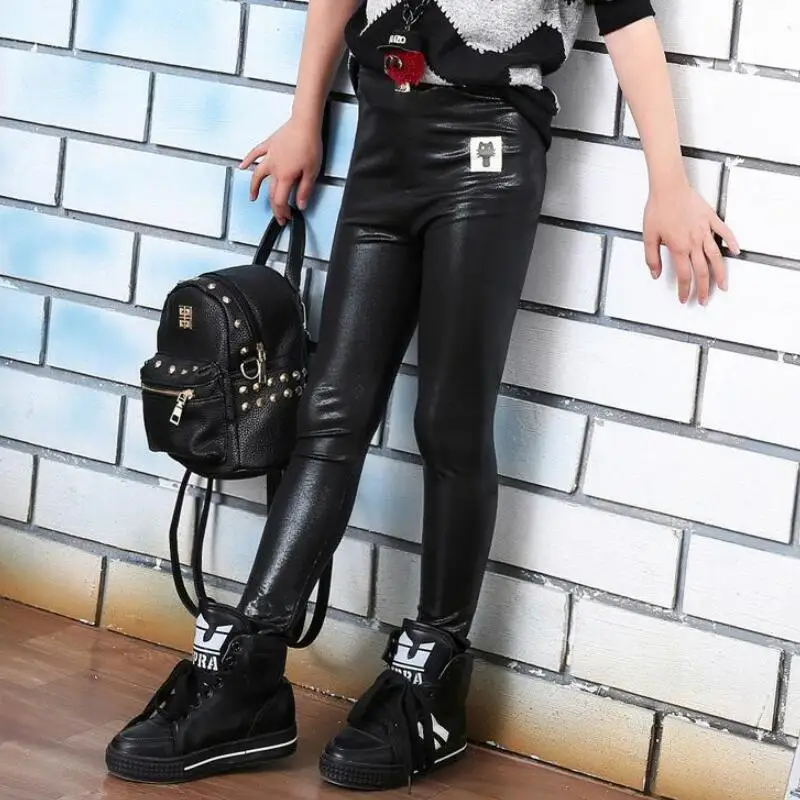 4-9 years Spring/Autumn new Kids Baby Girl Casual Solid Wild trousers leggings Faux PU Leather Skinny Pants Children Clothing CN
4-9 years Spring/Autumn new Kids Baby Girl Casual Solid Wild trousers leggings Faux PU Leather Skinny Pants Children Clothing CN