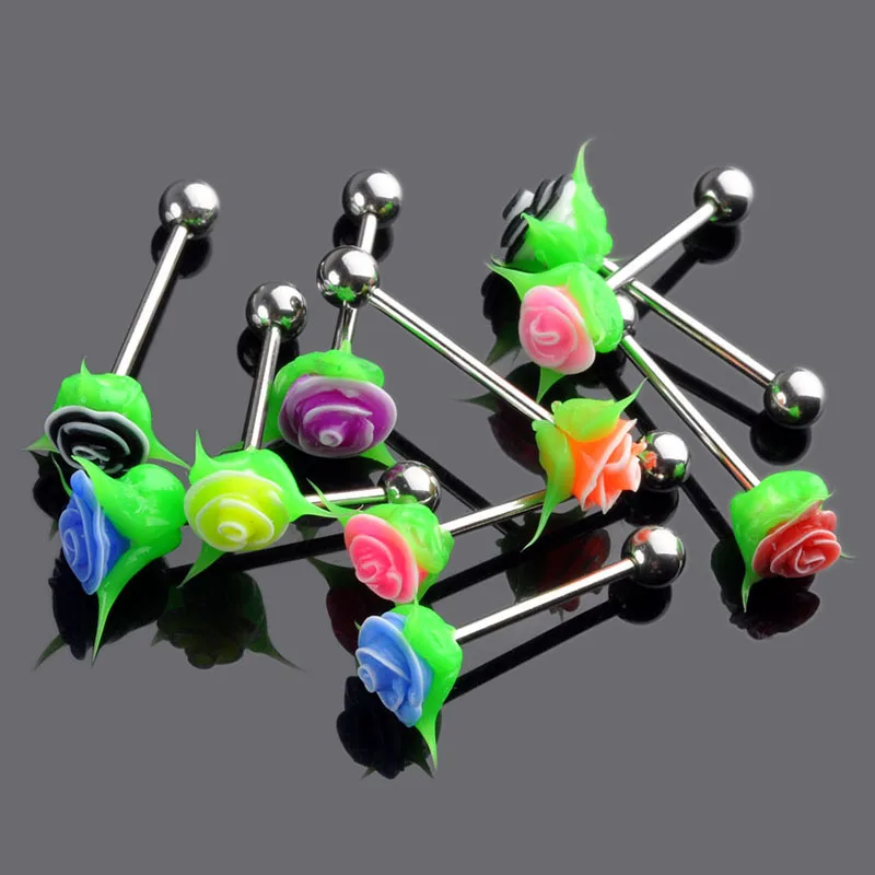 1PC Silicone Labret ring Rose Flower Tongue Nipple Bars Tounge Barbell Piercing Body Jewelry 10 Colors Wholesale Free Ship
1PC Silicone Labret ring Rose Flower Tongue Nipple Bars Tounge Barbell Piercing Body Jewelry 10 Colors Wholesale Free Ship