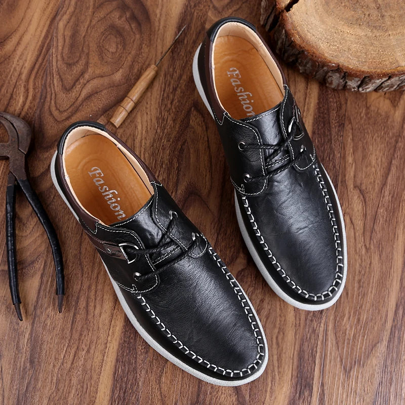 Men's Boat Footwear Fashion Genuine Leather Loafers Lace Up Casual Shoes outdoor summer breathable Man Comfortable Shoes L5
Men's Boat Footwear Fashion Genuine Leather Loafers Lace Up Casual Shoes outdoor summer breathable Man Comfortable Shoes L5