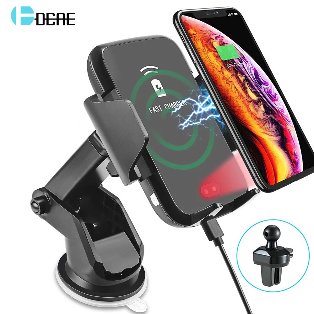 10W Automatic Clamping Qi Wireless Car Charger Mount QC 3.0 Fast Charging Phone Satnd Holder For IPhone XS XR X 8 Samsung S10 S9
10W Automatic Clamping Qi Wireless Car Charger Mount QC 3.0 Fast Charging Phone Satnd Holder For IPhone XS XR X 8 Samsung S10 S9