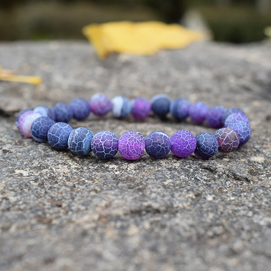 Fashion Purple Weathered Agates Beaded Bracelet Semi-precious Stones Crystal Strand Bracelets for Women Charm Handwoven Jewelry
Fashion Purple Weathered Agates Beaded Bracelet Semi-precious Stones Crystal Strand Bracelets for Women Charm Handwoven Jewelry
