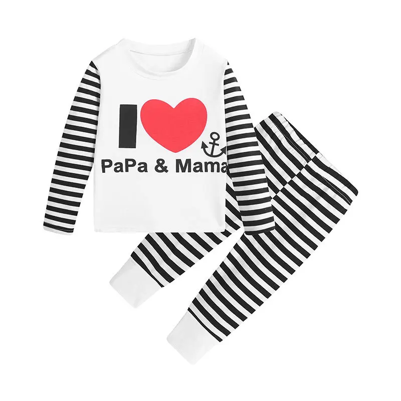 Baby Kids Sets Children Striped Long-sleeved T-shirt +Pants 2PC Sets Autumn Kids Casual Clothes Outfits For Boys And Girls
Baby Kids Sets Children Striped Long-sleeved T-shirt +Pants 2PC Sets Autumn Kids Casual Clothes Outfits For Boys And Girls
