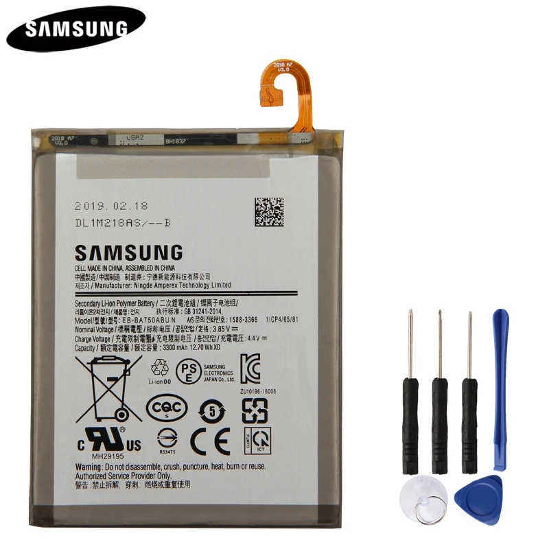 Original Phone Battery EB-BA750ABU For Samsung GALAXY A7 2018 version A750 A730x SM-A750 3300mAh Authentic Replacement Battery
Original Phone Battery EB-BA750ABU For Samsung GALAXY A7 2018 version A750 A730x SM-A750 3300mAh Authentic Replacement Battery