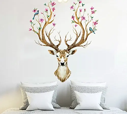 Wall Sticker Deer Design Geometric Deer Head Wall Decals 3D Vinyl Wall Art Home Decor
Wall Sticker Deer Design Geometric Deer Head Wall Decals 3D Vinyl Wall Art Home Decor