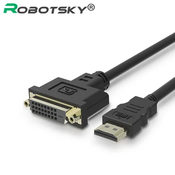 Top quality 1FT 0.3M HDMI to DVI DVI-D 24+1 adapter Gold plated Male to Female Cable For HDTV 1080P HD Converter Adapter
Top quality 1FT 0.3M HDMI to DVI DVI-D 24+1 adapter Gold plated Male to Female Cable For HDTV 1080P HD Converter Adapter