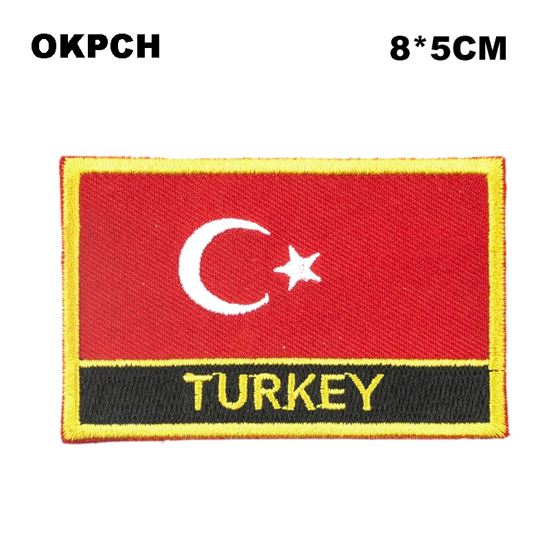 Turkey Square Shape Flag Iron on patches Orzen embroidery patch custom Stickers for clothes PT0075-R
Turkey Square Shape Flag Iron on patches Orzen embroidery patch custom Stickers for clothes PT0075-R