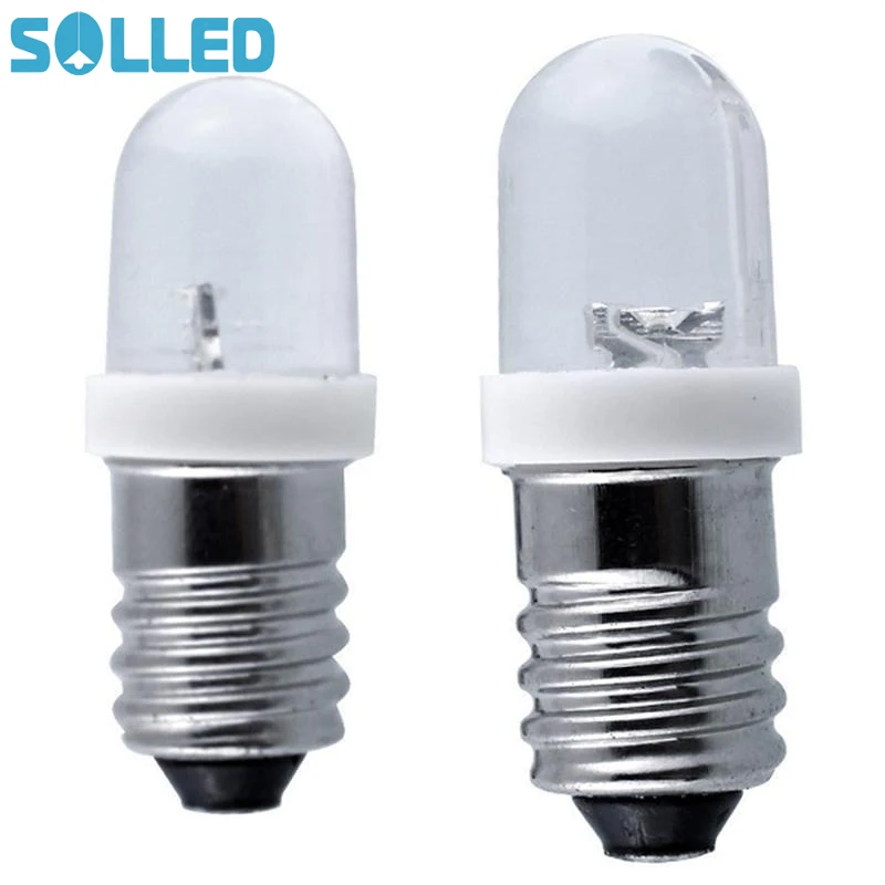 SOLLED E10 Light Bulbs DC 12/24V LED Screw Base Indicator Bulb Mini Warning Automobile instrument lamp Width Signal Lamp jk25
SOLLED E10 Light Bulbs DC 12/24V LED Screw Base Indicator Bulb Mini Warning Automobile instrument lamp Width Signal Lamp jk25