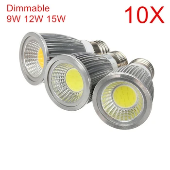 High Power E27 LED Bulb 9W 12W 15W AC85-265V Led Spot light Warm/Cool White E27 COB LED Spotlight Dimmable 10pcs/lot Free ship!
High Power E27 LED Bulb 9W 12W 15W AC85-265V Led Spot light Warm/Cool White E27 COB LED Spotlight Dimmable 10pcs/lot Free ship!