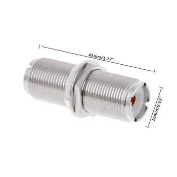 UHF SO239 Female To Female Jack Nut Bulkhead Panel Mount Adapter Connector Straight F/F
UHF SO239 Female To Female Jack Nut Bulkhead Panel Mount Adapter Connector Straight F/F