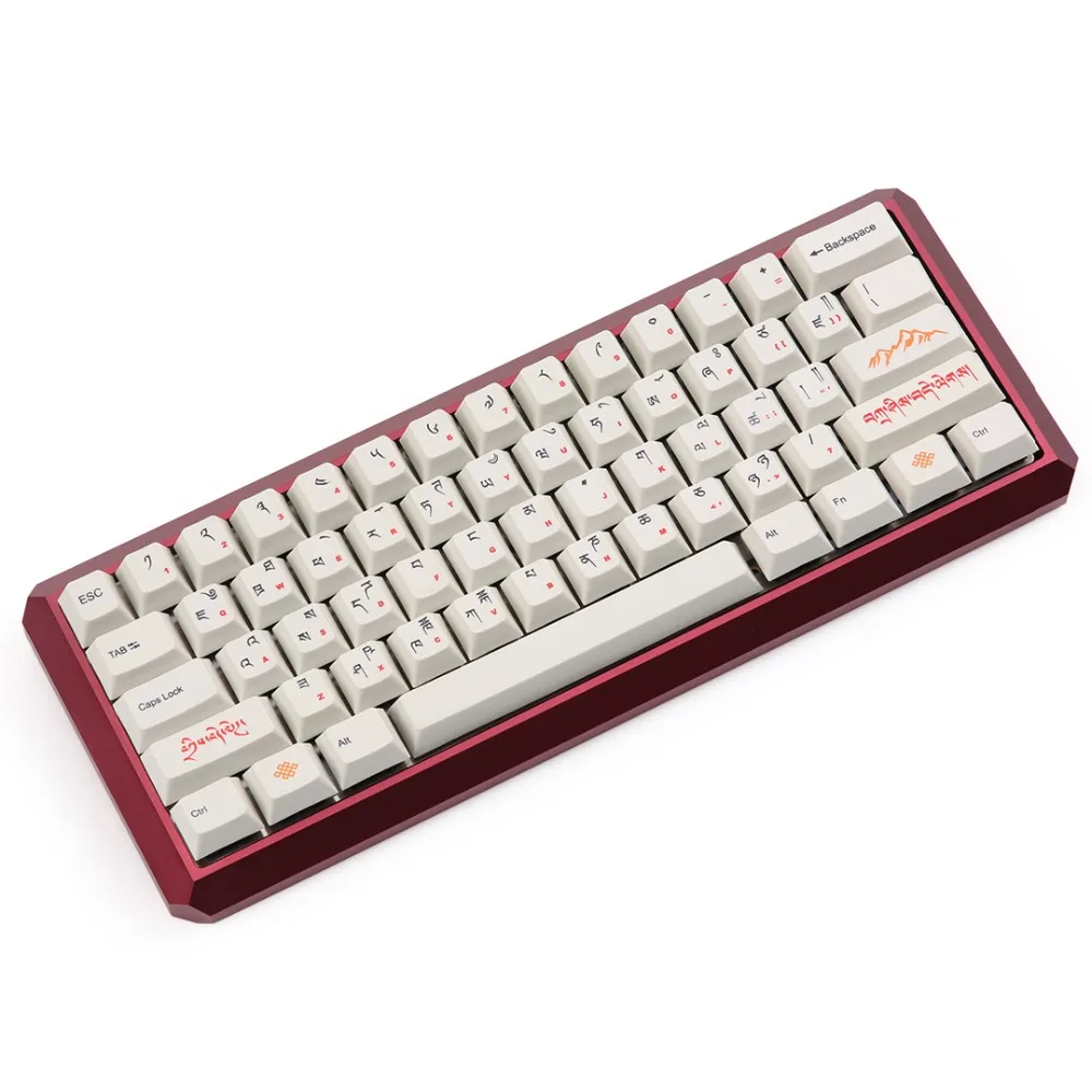 Tibetan keycap PBT cherry profile Dye-sub 124 keys for cherry mx mechanical keyboard
Tibetan keycap PBT cherry profile Dye-sub 124 keys for cherry mx mechanical keyboard