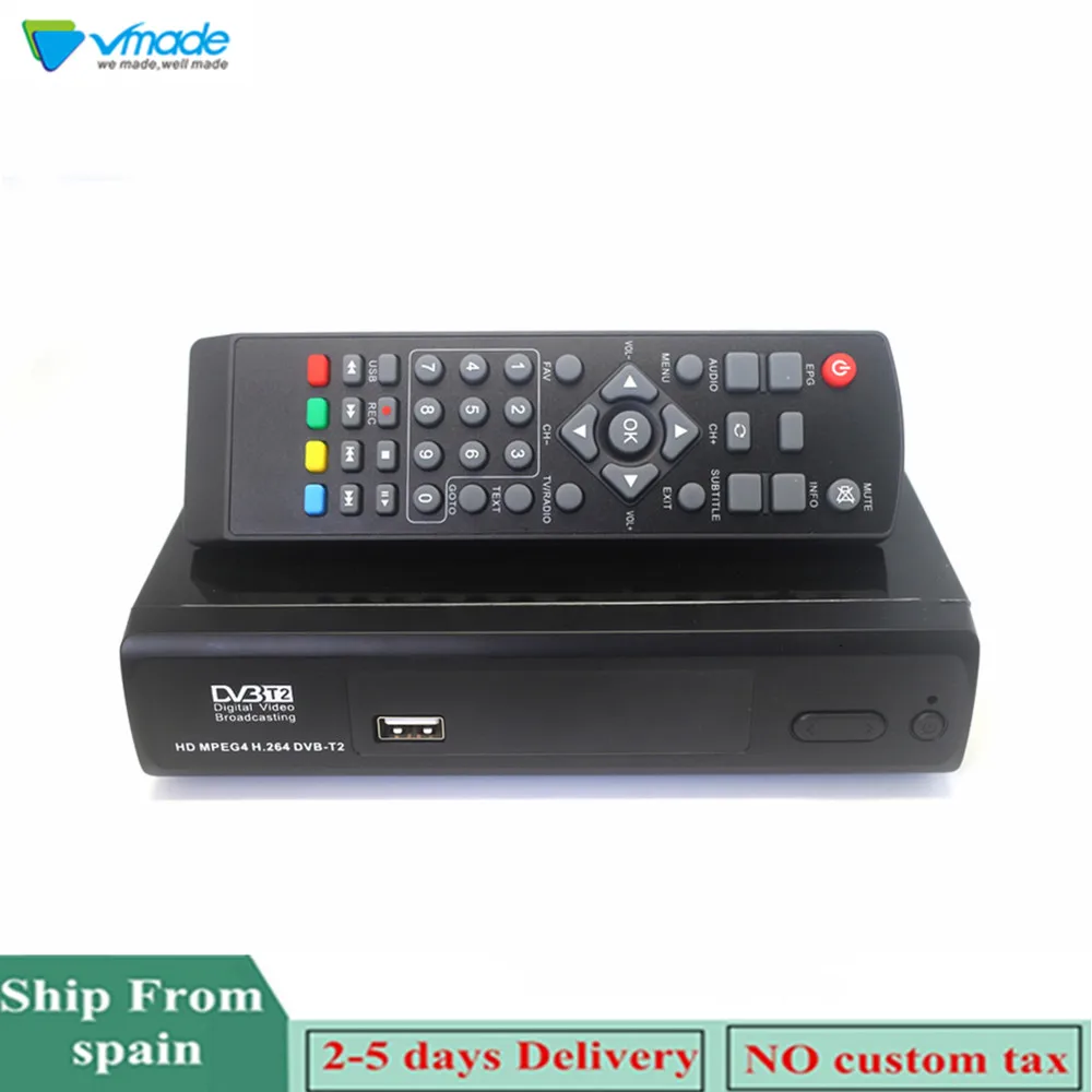 Vmade Original DVB-T2 DVB-T HD Digital TV Tuner Receptor Support MPEG4 H.264 Youtube PVR Terrestrial TV Receiver Set-Top Box
Vmade Original DVB-T2 DVB-T HD Digital TV Tuner Receptor Support MPEG4 H.264 Youtube PVR Terrestrial TV Receiver Set-Top Box