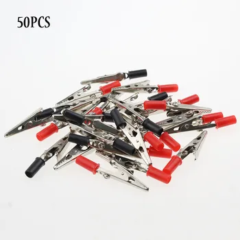 50mm Plastic Handle Tes Electric Non Insulated Testing Crocodile Alligator Clips Clamps 50 Pcs
50mm Plastic Handle Tes Electric Non Insulated Testing Crocodile Alligator Clips Clamps 50 Pcs