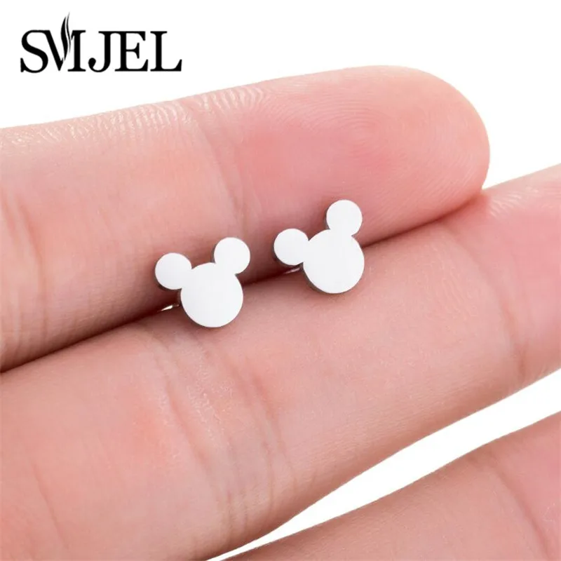 SMJEL Cartoon Mickey Earrings for Women Stainless Steel Animal Mouse Fashion Earings Jewelry Pendients Children Kids Gifts
SMJEL Cartoon Mickey Earrings for Women Stainless Steel Animal Mouse Fashion Earings Jewelry Pendients Children Kids Gifts