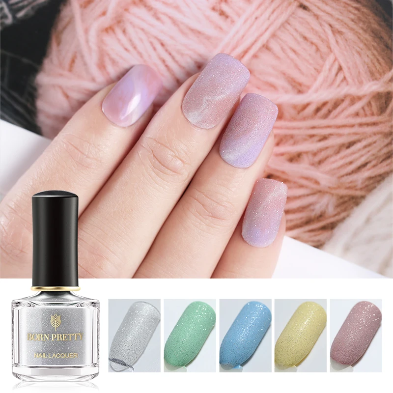 

BORN PRETTY Crystal Sand Nail Top Coat Polish 6ml Glitter Varnish Scrub Dust Manicure Nail Art Polish Lacquer