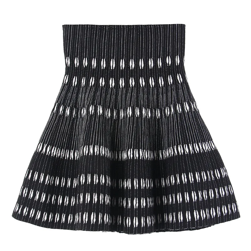 Daily Apparel Women's 2018 Spring Fashion Casual Designer Black White High Waist Elastic Striped A Line Mini Skirt for Women
Daily Apparel Women's 2018 Spring Fashion Casual Designer Black White High Waist Elastic Striped A Line Mini Skirt for Women