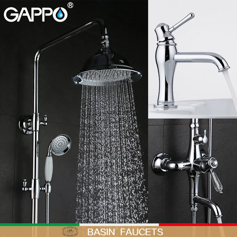 

GAPPO Basin Faucets Shower Faucets shower tap bath tub taps basin faucet waterfall mixer tap faucet Sanitary Ware Suite