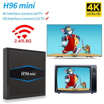 New Arrival H96 Mini 4K Box 2.4G/5GHz WiFi 100M LAN Bluetooth 4.0 Set Top Box Smart TV Box Android 7.1 Amlogic S905W Quad Core
New Arrival H96 Mini 4K Box 2.4G/5GHz WiFi 100M LAN Bluetooth 4.0 Set Top Box Smart TV Box Android 7.1 Amlogic S905W Quad Core