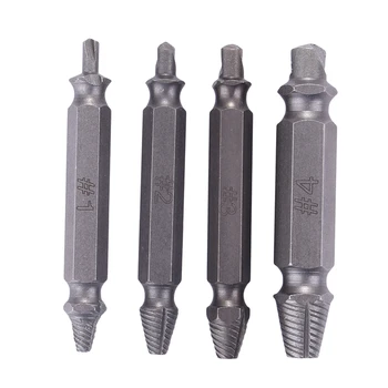 4PCS/Set Double Side Damaged Screw Extractor Drill Bits Damaged Drill Out Remover Remover Bolt Stud Stripped Screw Remover Tool
4PCS/Set Double Side Damaged Screw Extractor Drill Bits Damaged Drill Out Remover Remover Bolt Stud Stripped Screw Remover Tool