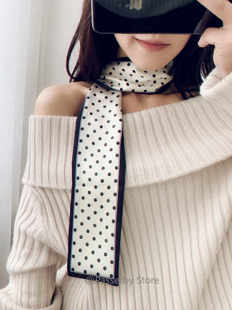 High Quality Retro Polka Dots Scarves Colorful Rectangle Scarves Elegant Strip Scarf Soft Scarves Ribbon Headband for Ladies
High Quality Retro Polka Dots Scarves Colorful Rectangle Scarves Elegant Strip Scarf Soft Scarves Ribbon Headband for Ladies