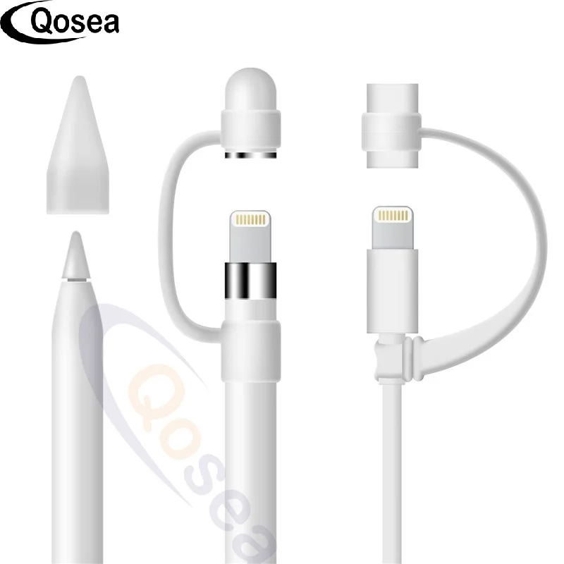 Qosea Nib Cover Silicone Cap Holder Anti-lost Dustproof Cap Holder Cable Adapter Tether Protector For Apple Pencil Sleeve Pouch
Qosea Nib Cover Silicone Cap Holder Anti-lost Dustproof Cap Holder Cable Adapter Tether Protector For Apple Pencil Sleeve Pouch