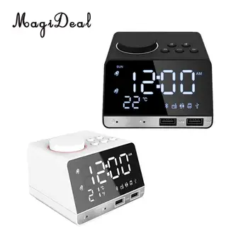 LED Alarm Clock with FM Radio wireless Bluetooth Speaker Support Aux TF USB Music Player Wireless for Office Bedroom UK Plug
LED Alarm Clock with FM Radio wireless Bluetooth Speaker Support Aux TF USB Music Player Wireless for Office Bedroom UK Plug