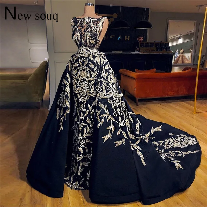 Applique Long Prom Dresses Navy Blue Evening Gown Arabic Turkish Dubai Couture Formal Pageant Party Dress 2019 Abendkleider Gown
Applique Long Prom Dresses Navy Blue Evening Gown Arabic Turkish Dubai Couture Formal Pageant Party Dress 2019 Abendkleider Gown
