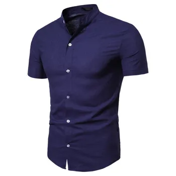 Chinese Style men's cotton linen shirts short sleeved men's shirts mandarin collar solid European size red casual shirt male
Chinese Style men's cotton linen shirts short sleeved men's shirts mandarin collar solid European size red casual shirt male