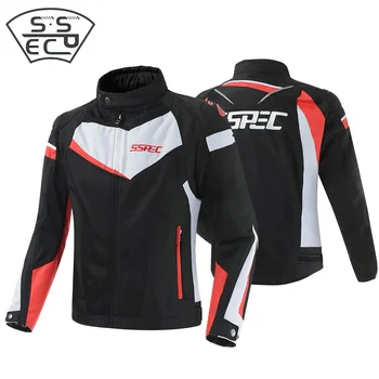 SSPEC Motorcycle Jacket Breathable Motorcycle Racing Jackets Motocross Protective Moto Jacket Summer Mesh Motorcycle Jacket
SSPEC Motorcycle Jacket Breathable Motorcycle Racing Jackets Motocross Protective Moto Jacket Summer Mesh Motorcycle Jacket