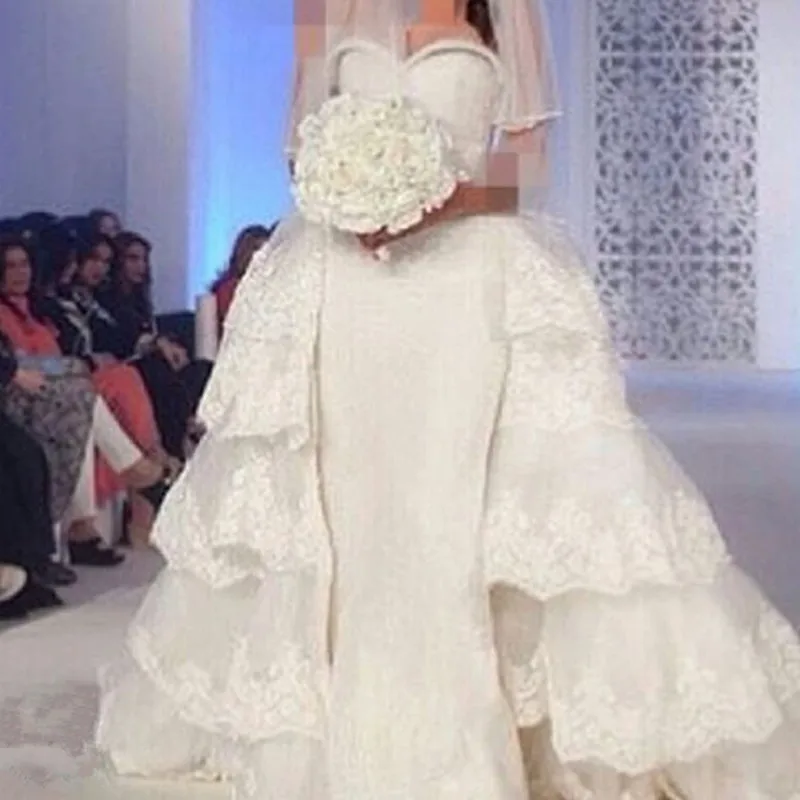 vestido novia 2019 sheath lace appliques detachable skirt wedding dress saudi arabia off shoulders tulle and satin bridal dress
vestido novia 2019 sheath lace appliques detachable skirt wedding dress saudi arabia off shoulders tulle and satin bridal dress