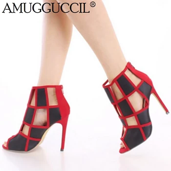 2020 New Plus Big Size 34-52 Black Red Zip Fashion Sexy High Heel Party Wedding Summer Girl Female Women Lady Sandals L1113
2020 New Plus Big Size 34-52 Black Red Zip Fashion Sexy High Heel Party Wedding Summer Girl Female Women Lady Sandals L1113