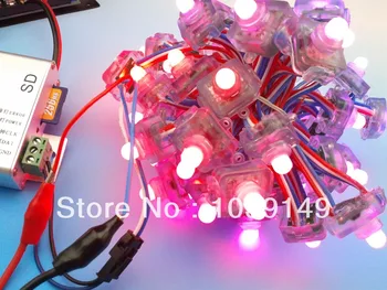 DC12V Square Shape 12mm WS2811 Pixel String lights;WS2811 LED Pixel Module;Waterproof IP68;Digital full color;50pcs a string
DC12V Square Shape 12mm WS2811 Pixel String lights;WS2811 LED Pixel Module;Waterproof IP68;Digital full color;50pcs a string