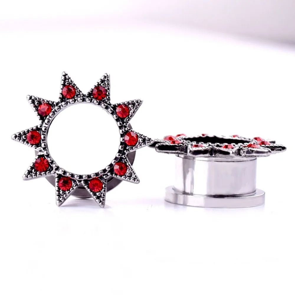 1 PC Flower Flared Flesh Tunnels Stainless Steel Dimples Ear Plugs Expander Gauge Body Piercing Jewelry Puncture
1 PC Flower Flared Flesh Tunnels Stainless Steel Dimples Ear Plugs Expander Gauge Body Piercing Jewelry Puncture